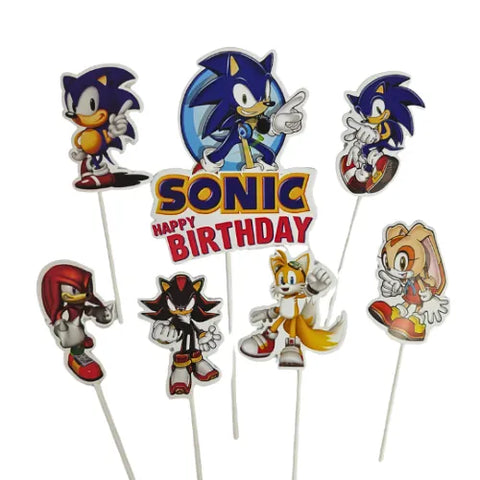 Wish SONIC THE HEDGEHOG cake topper set (7 piece)