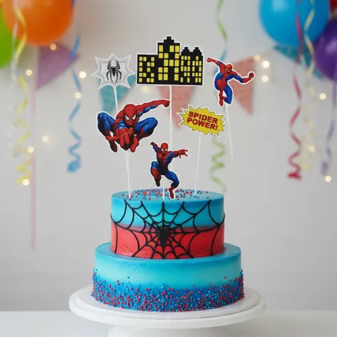 Wish SPIDERMAN cake topper set (6 piece)