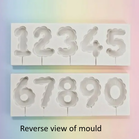Balloon Number Silicone Mould