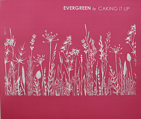 Caking It Up Evergreen Mesh Stencil