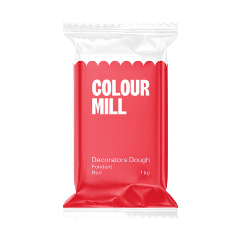 Colour Mill Decorators Dough Fondant Red 1kg