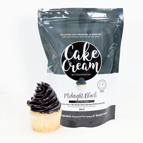 Cake Cream  Buttercream Mix Midnight Black 800g