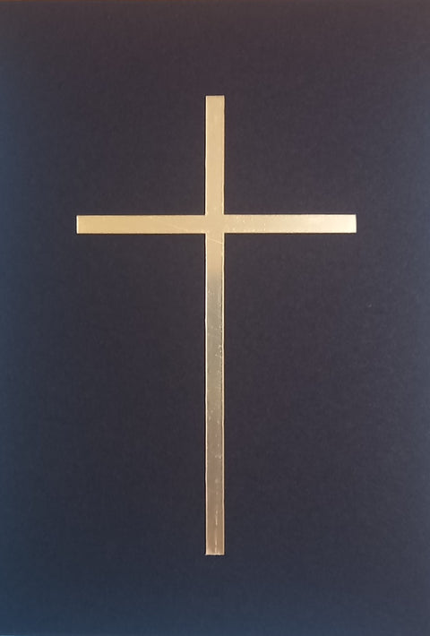 Acrylic Cross Thin gold cake topper