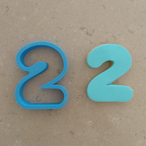Round Number cookie / biscuit cutter 8cm