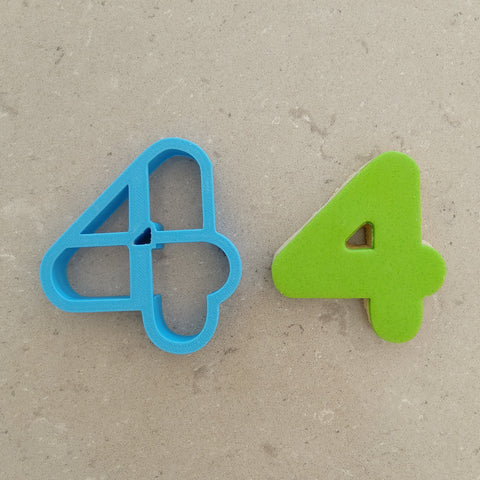 Round Number cookie / biscuit cutter 8cm