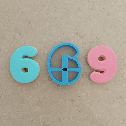Round Number cookie / biscuit cutter 8cm