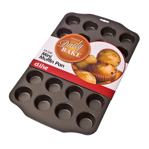 Daily Bake Professional Non-stick Mini Muffin Tray (24 cup)