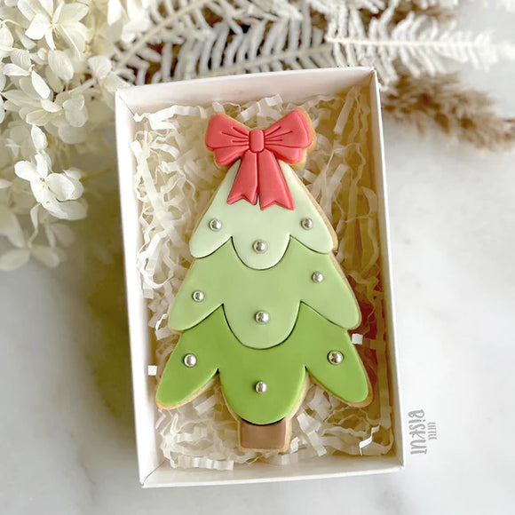 Little Biskut Christmas Tree cutter & debosser set