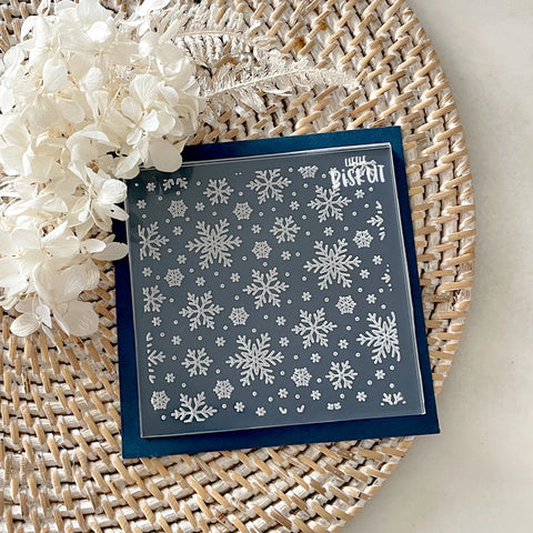 Little Biskut Snowflake Pattern debosser