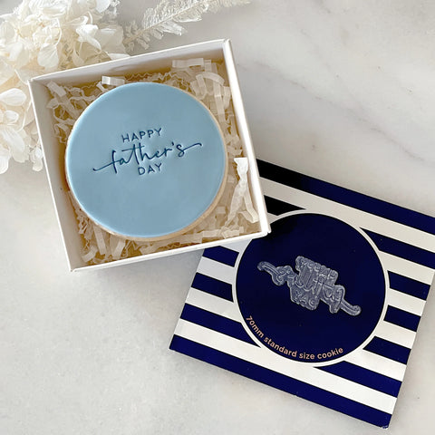 Little Biskut HAPPY FATHER'S DAY Tiny Text Stamp Embosser