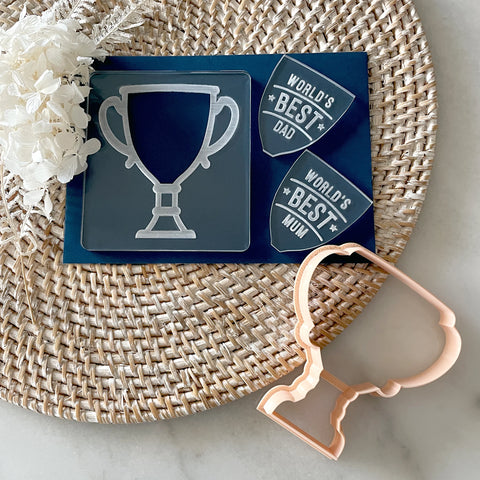 Little Biskut Trophy Cutter & Changeable Debosser Set