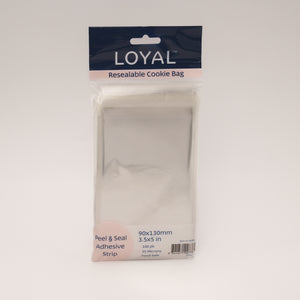 Loyal Resealable Cookie Bags 90 x 130mm - 100 pack