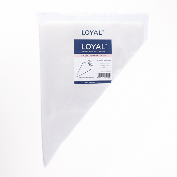 Loyal Tipless Piping Bags 25cm (10 inch) - 75 pack