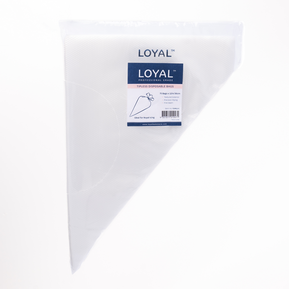 Loyal Tipless Piping Bags 30cm (12 inch) - 75 pack