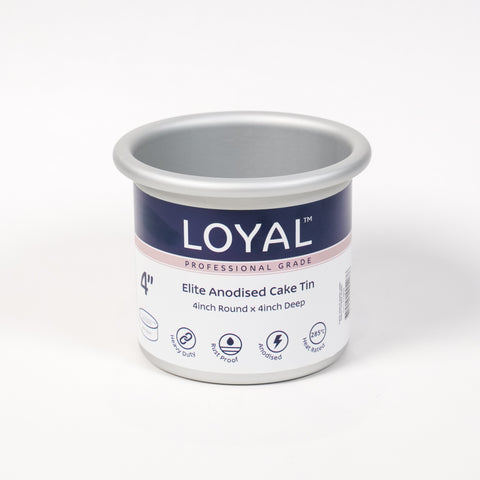 Loyal Elite Anodised Round 4 inch Deep Cake Tin - 4 inch (10cm)