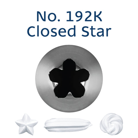 Loyal No. 192K Closed Star Piping Tip
