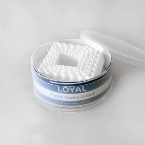 Loyal Plastic Square Double sided Cookie Cutters (set of 5)