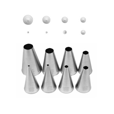 Loyal Round Pastry / Piping Tip set (8 piece)