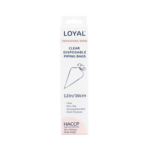 Loyal Clear Disposable Piping Bags 30cm / 12 inch - 10 pack
