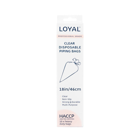 Loyal Clear Disposable Piping Bags 46cm / 18 inch - 10 pack