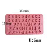 Rounded Number & Happy Birthday Silicone Mould