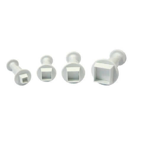 Mondo Square Fondant Plunger Cutter set of 4