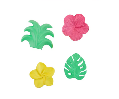 Tropical Flowers & Leaves Silicone Mould