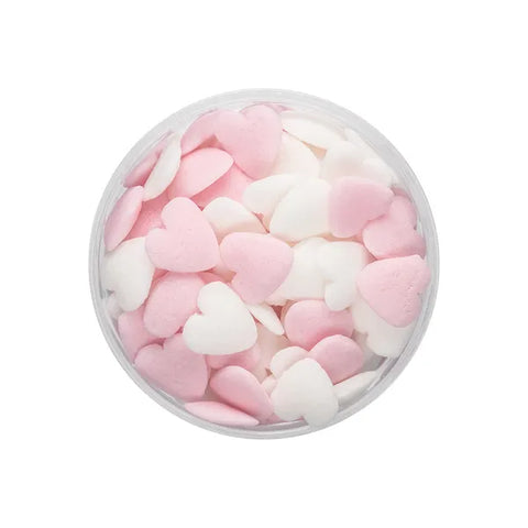 Over the Top Bling Pink & White Hearts 55g