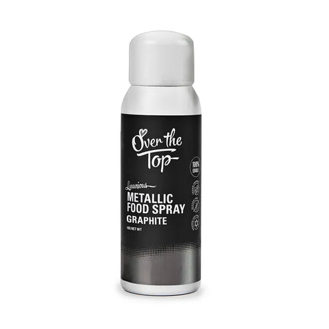 Over the Top Metallic GRAPHITE edible spray 48g