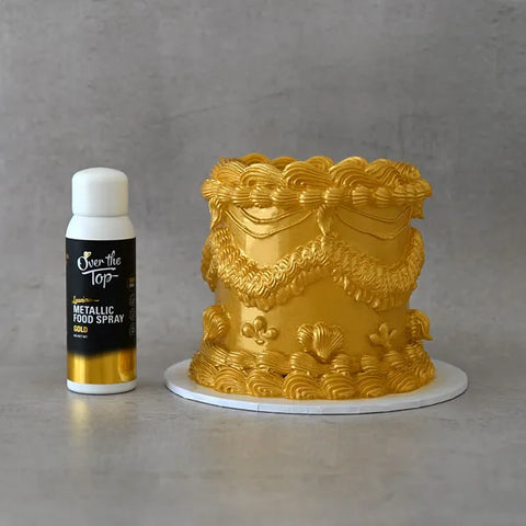 Over the Top Metallic GOLD edible spray 48g