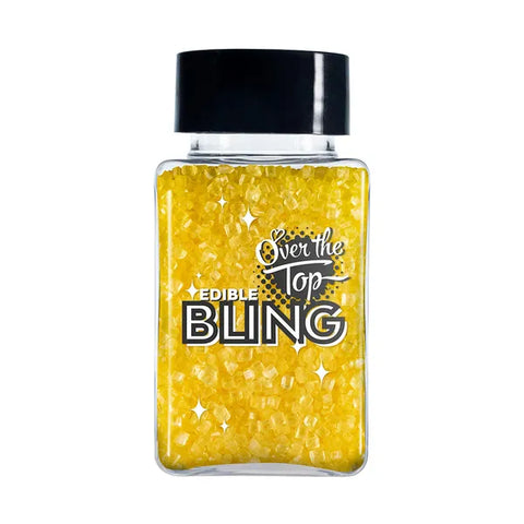 Over the Top Bling Sanding Sugar Yellow 80g