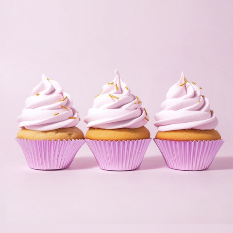 Papyrus & Co Lilac Foil Standard Cupcake Baking Cups - 50 pack