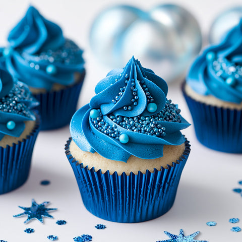 Papyrus & Co Navy Blue Foil Standard Cupcake Baking Cups - 50 pack