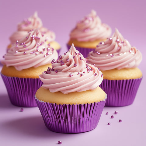 Papyrus & Co Purple Foil Standard Cupcake Baking Cups - 50 pack