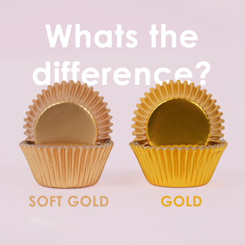 Papyrus & Co Soft Gold Foil Medium Cupcake Baking Cups - 50 pack