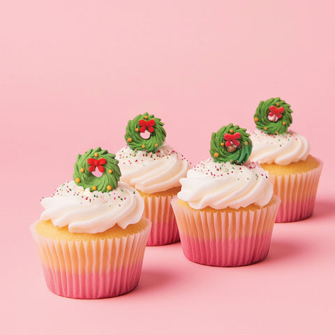 Sprinks Icing Decorations - CHRISTMAS WREATH (8 pieces)