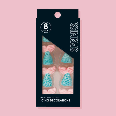 Sprinks Icing Decorations - MERMAID TAILS (8 pieces)