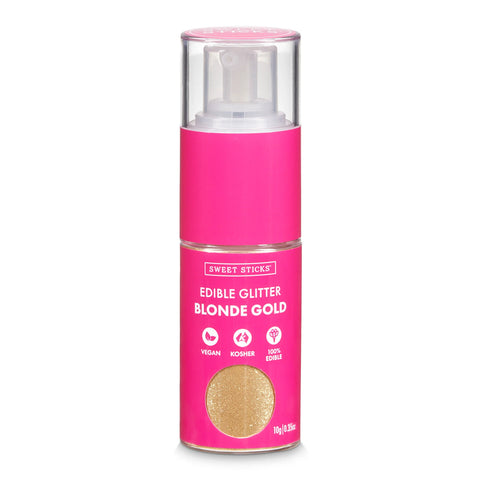 Sweet Sticks Edible glitter pump spray blond gold