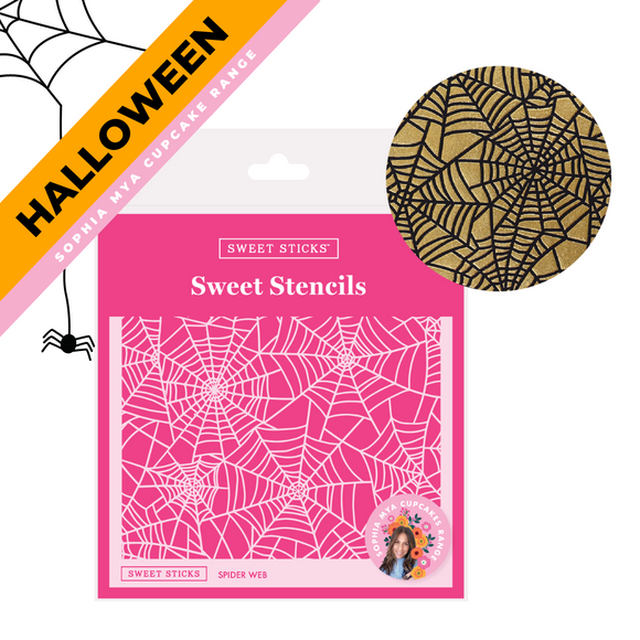Sweet Sticks Spider Web Stencil
