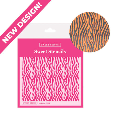 Sweet Sticks Animal Tiger Stencil