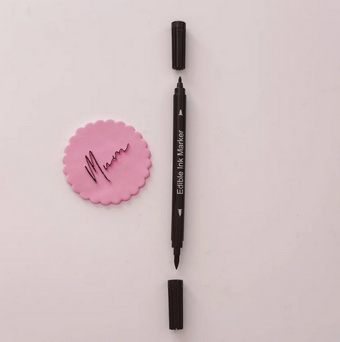 More Black Double Ended Marker Pen - Brush and Fine Felt Tip