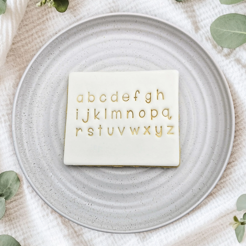 Custom Cookie Cutters Handwriting Letter Stamps - Lowercase