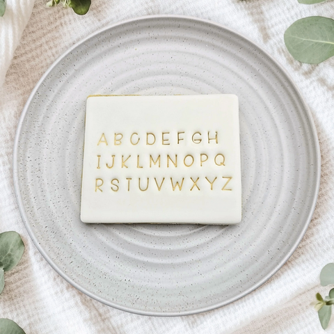 Custom Cookie Cutters Handwriting Letter Stamps - Uppercase