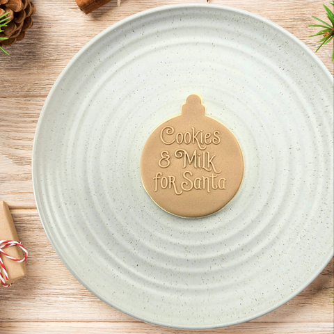 Cookies & Milk for Santa Debosser