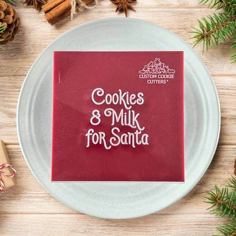 Cookies & Milk for Santa Debosser