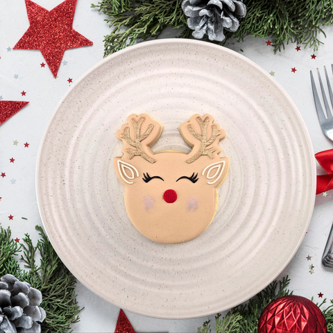 Rudolph Reindeer cutter & 3D embosser set