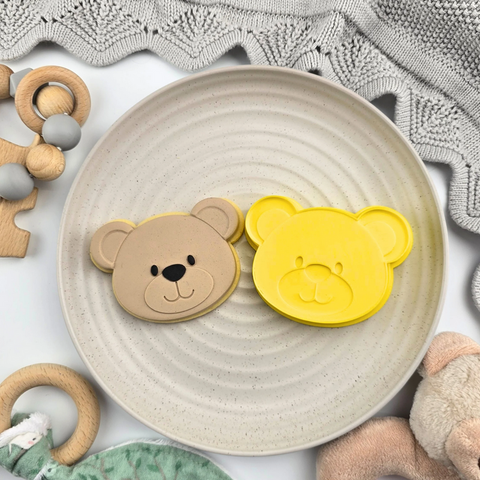 Large Teddy Bear Head cutter & 3D embosser set