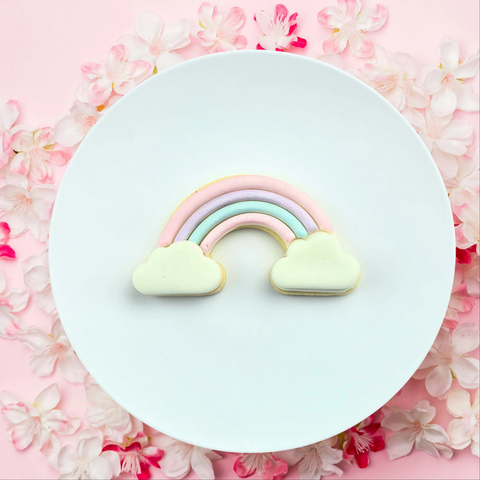 Rainbow Cookie / Biscuit embosser & cutter set