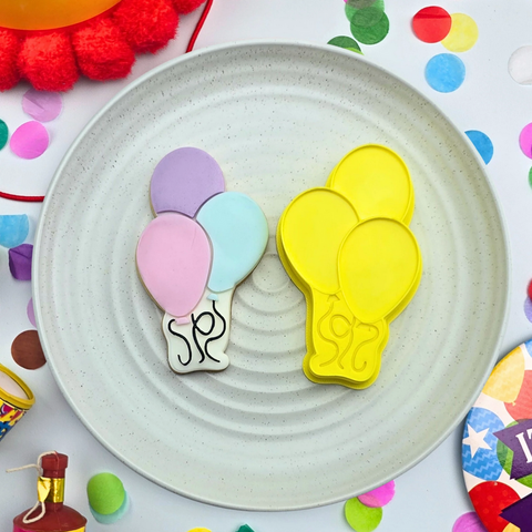 3 Balloons cutter & 3D embosser set