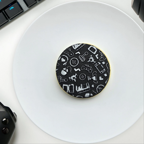 Custom Cookie Cutters Gaming pattern plate debosser